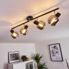 Lexington Plafondlamp Chroom, Zwart, 4-lichts
