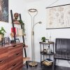 Donna Staande lamp LED Oud messing, 2-lichts