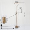 Donna Staande lamp LED Oud messing, 2-lichts