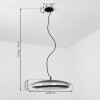 Ittingen Hanger LED Zwart, 1-licht, Kleurwisselaar