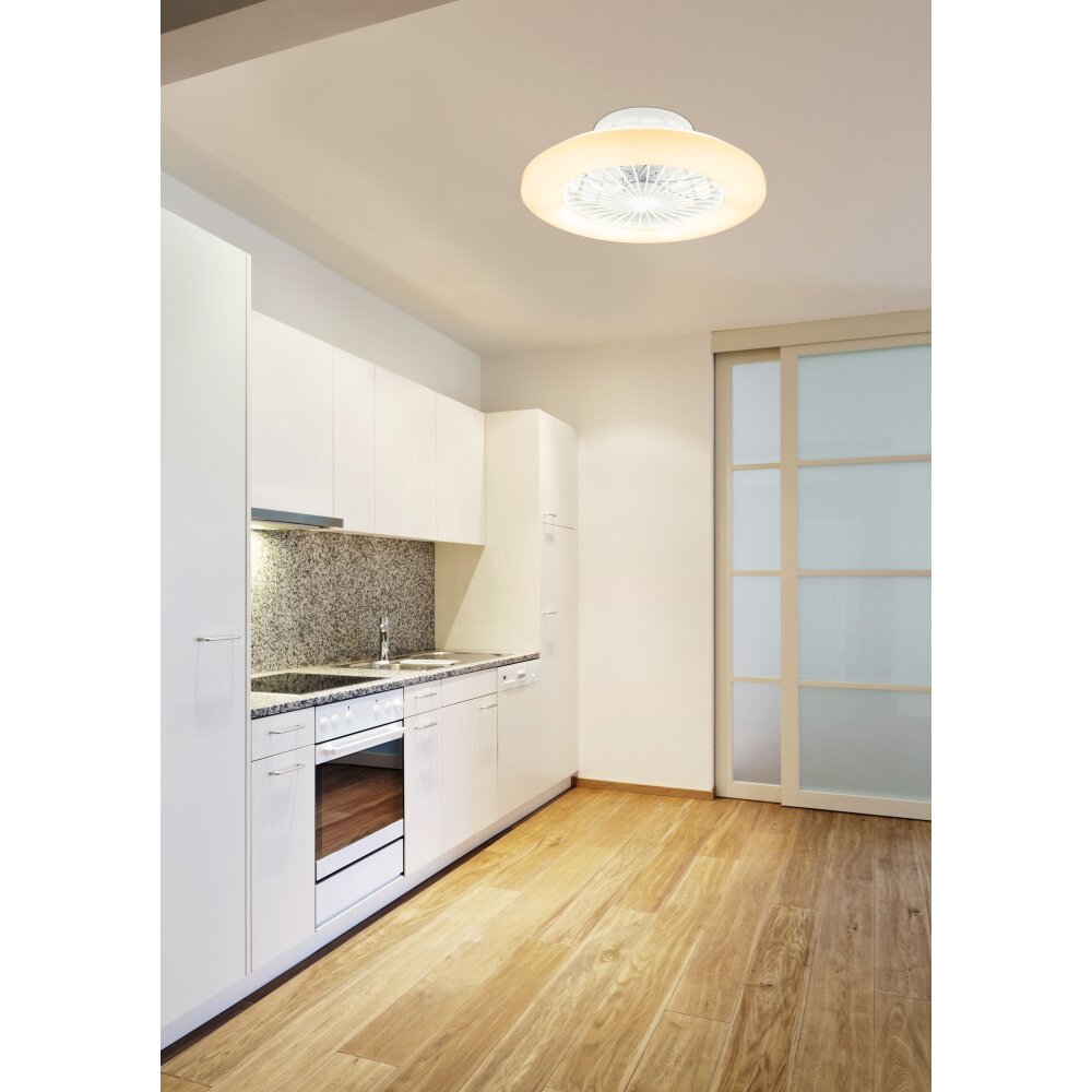 Globo TRAVO plafondventilator LED Wit, 1-licht, Afstandsbediening main product photo