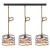 Globo MARCO Hanger Bruin, Zwart, 3-lichts