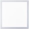 Brilliant Flat Plafondpaneel LED Zilver, 1-licht, Afstandsbediening