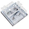 Octoraro Plafondlamp Zilver, 4-lichts