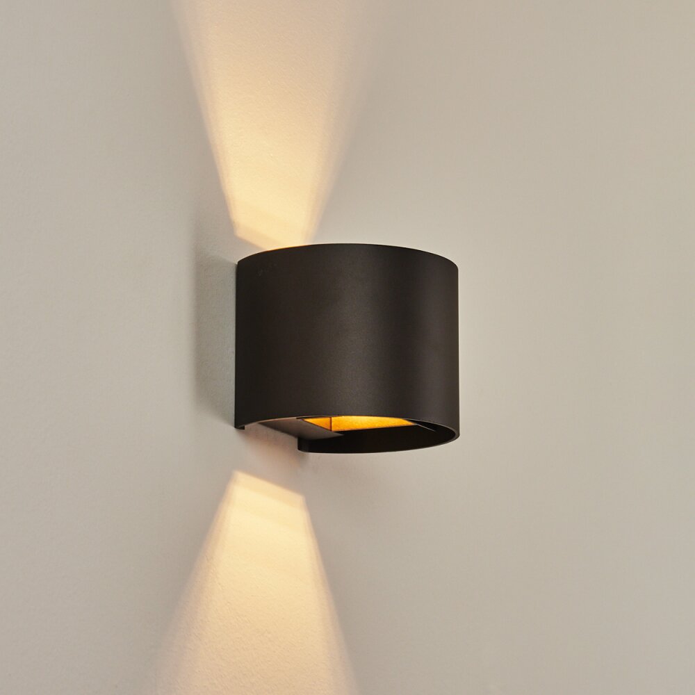 Badajoz Muurlamp Bruin, 1-licht