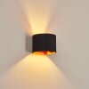 Badajoz Muurlamp Koperkleurig, Zwart, 1-licht