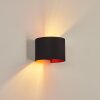 Badajoz Muurlamp Koperkleurig, Zwart, 1-licht