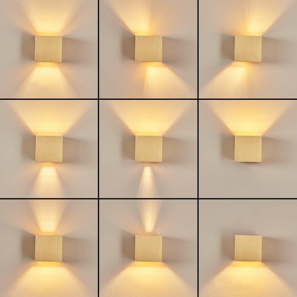 Badajoz Muurlamp Goud, 1-licht