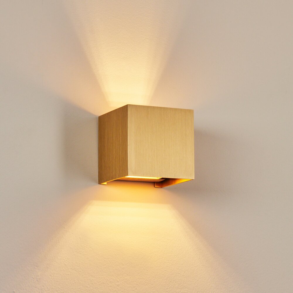 Badajoz Muurlamp Goud, 1-licht