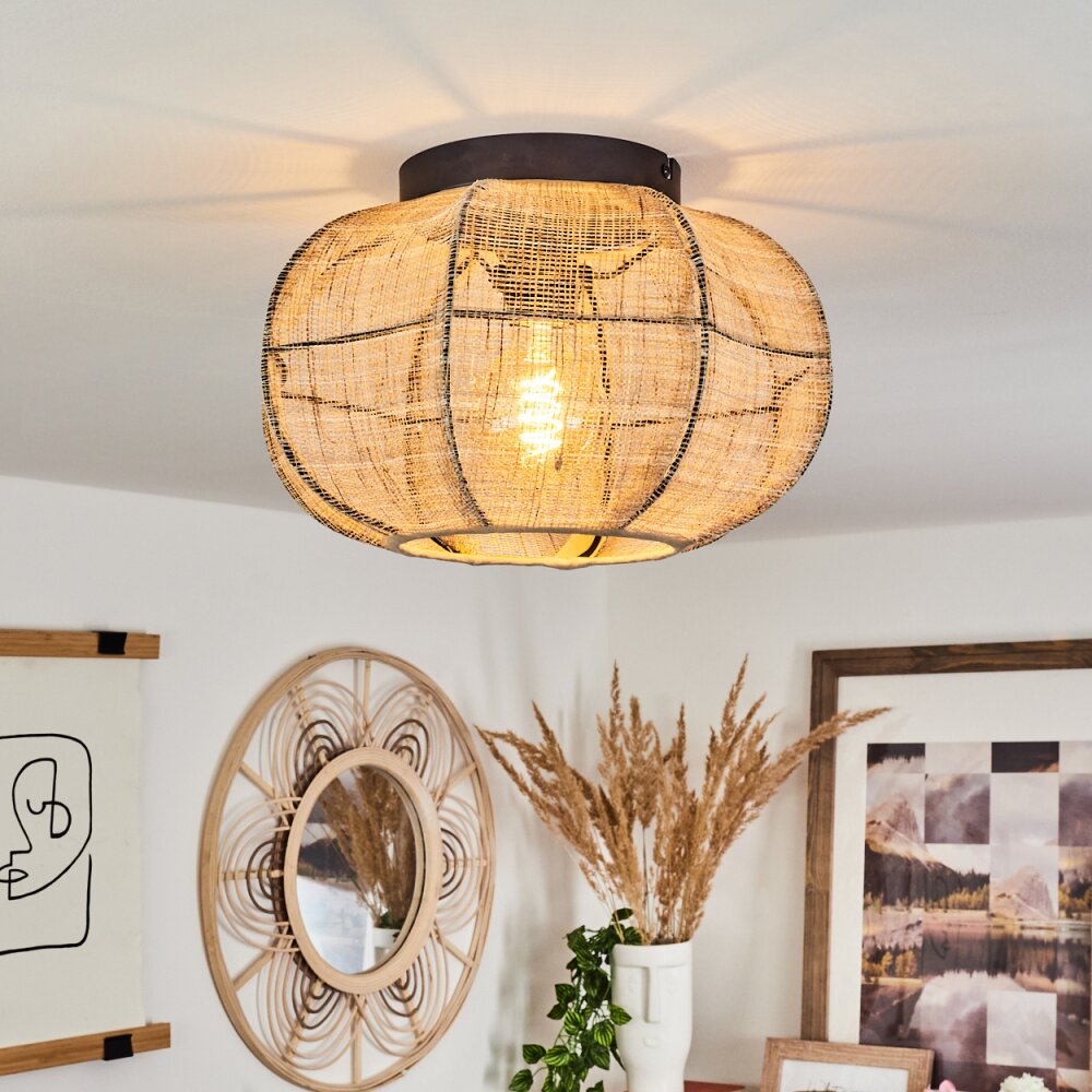 Tebary Plafondlamp Zwart, 1-licht main product photo