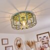 Sooke Plafondlamp Blauw, 1-licht