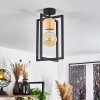 Bergo Plafondlamp Natuurlijke kleuren, Zwart, 1-licht
