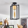 Bergo Plafondlamp Natuurlijke kleuren, Zwart, 1-licht