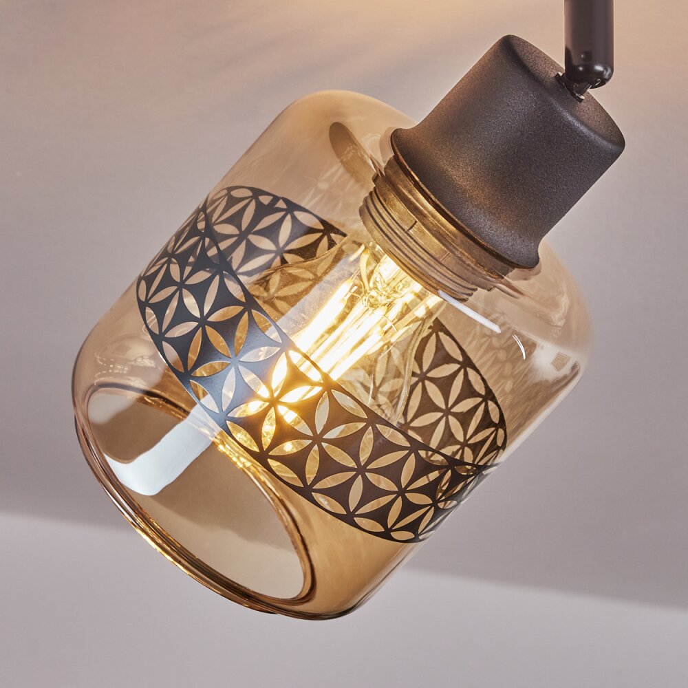 Wigan Plafondlamp Zwart, 1-licht