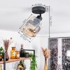 Wigan Plafondlamp Zwart, 1-licht