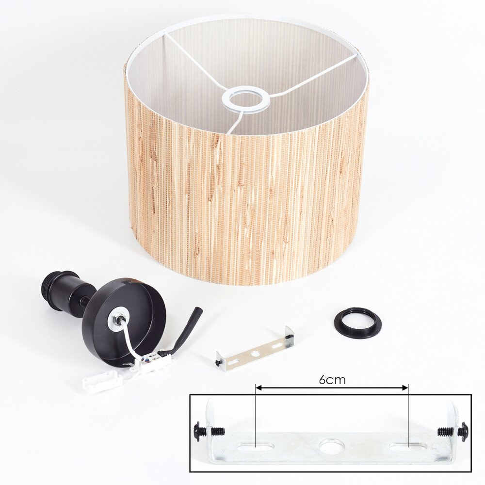 Fleuriot Plafondlamp Zwart, 1-licht
