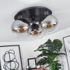 Pascal Plafondlamp Zwart, 3-lichts