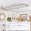 Barasat Plafondpaneel LED Wit, 1-licht
