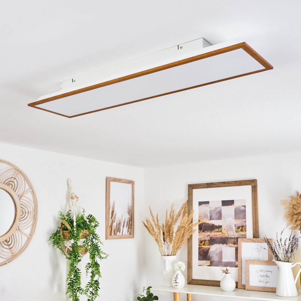 Barasat Plafondpaneel LED Wit, 1-licht