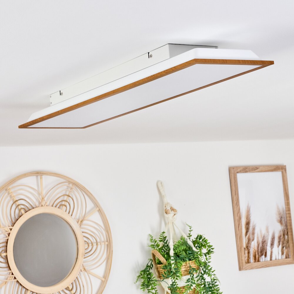 Barasat Plafondpaneel LED Wit, 1-licht