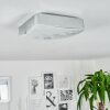 Hutton Plafondlamp LED Chroom, 1-licht