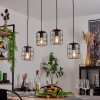 Loedingen Hanglamp Bruin, Zwart, 4-lichts