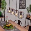 Loedingen Hanglamp Bruin, Zwart, 4-lichts