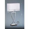 Honsel Anni Tafellamp Chroom, 1-licht