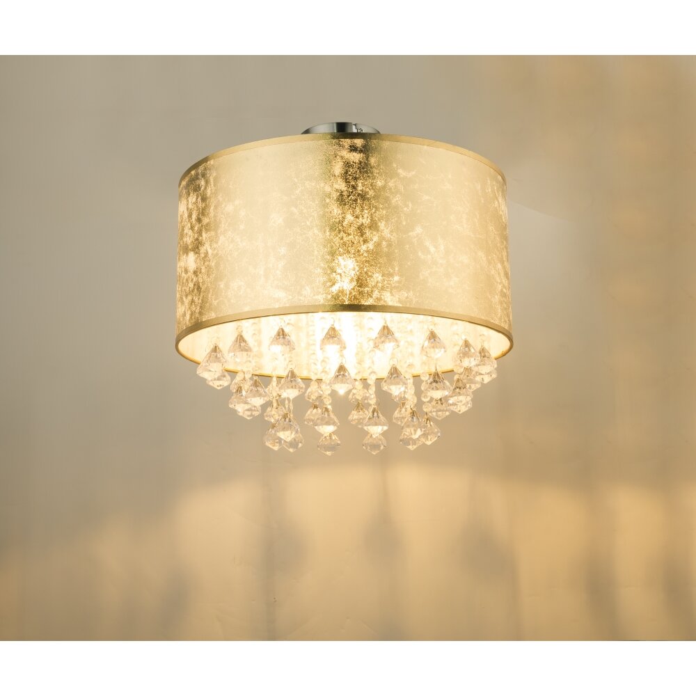 Globo Amy Plafondlamp Nikkel mat, 1-licht main product photo