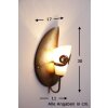 Holländer DOPPIONE Muurlamp Goud, Messing, 1-licht