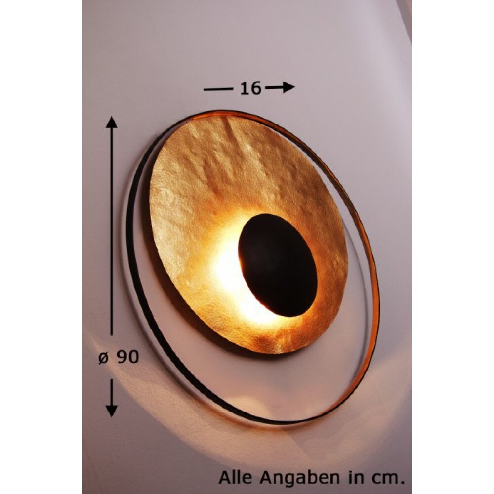 Holländer SATELLITE Muurlamp Bruin, Goud, 3-lichts main product photo