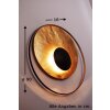Holländer SATELLITE Muurlamp Bruin, Goud, 3-lichts