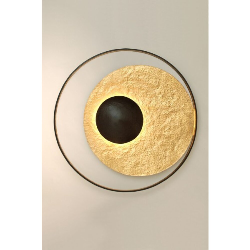 Holländer SATELLITE Muurlamp Bruin, Goud, Zwart, 3-lichts main product photo