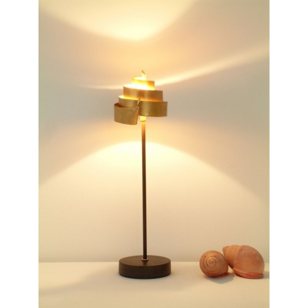 Holländer PICCOLA BANDEROLE Tafellamp Bruin, Goud, 1-licht main product photo