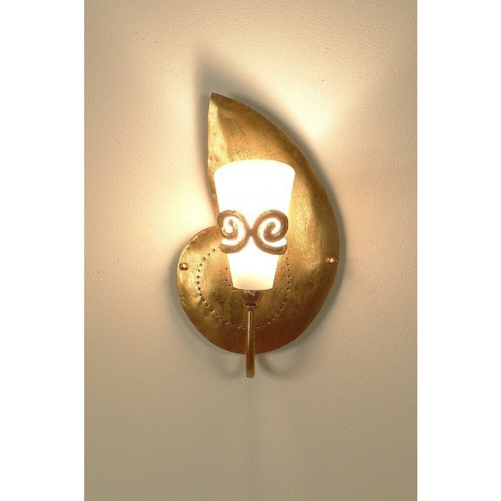 Holländer DOPPIONE RECHTS Muurlamp Goud, 1-licht main product photo