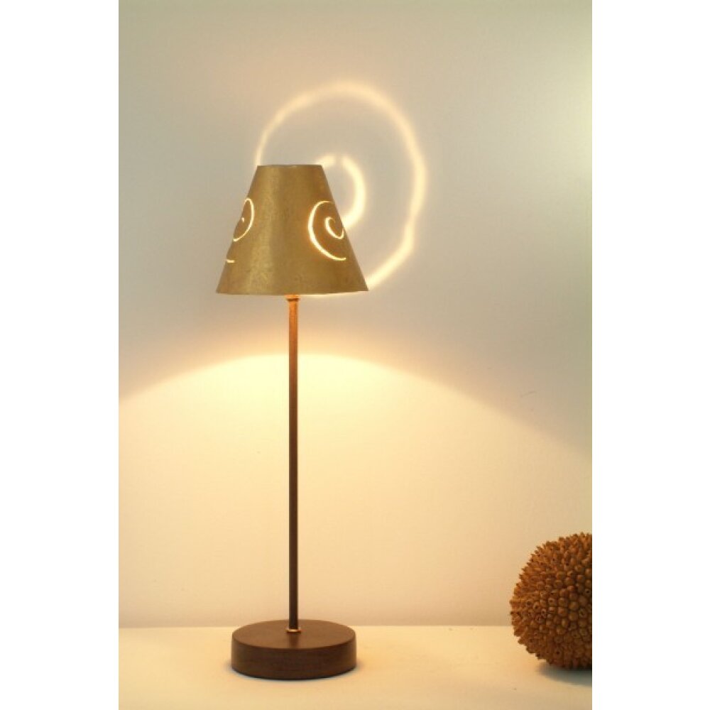Holländer PICCOLA SCHERMO Tafellamp Bruin, Goud, 1-licht main product photo