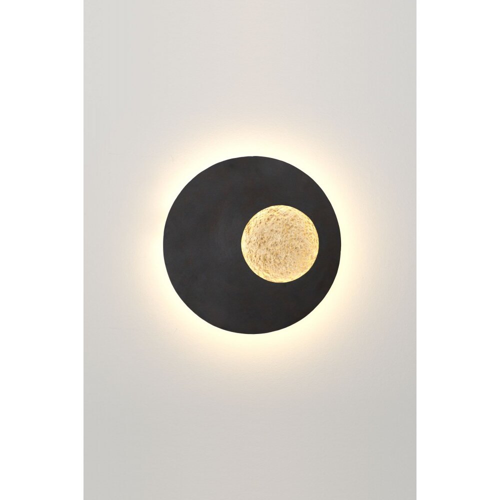 Holländer LUNA Muurlamp LED Bruin, Goud, Zwart, 1-licht main product photo