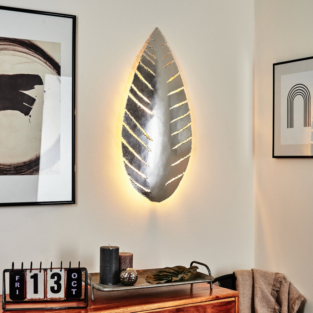 Krokom Muurlamp Zilver, 2-lichts main product photo