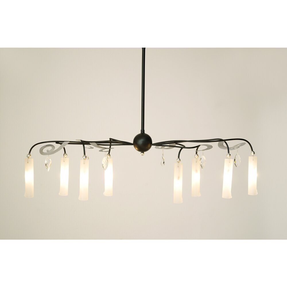 Holländer CASINO OVAL Hanger Zwart, Zilver, 8-lichts main product photo