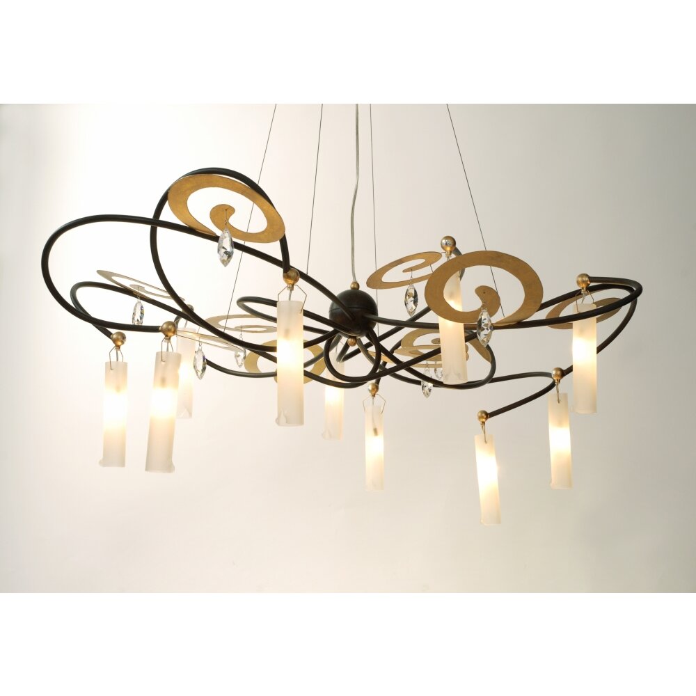 Holländer CASINO GRANDE Hanger Bruin, Goud, Zwart, 10-lichts main product photo