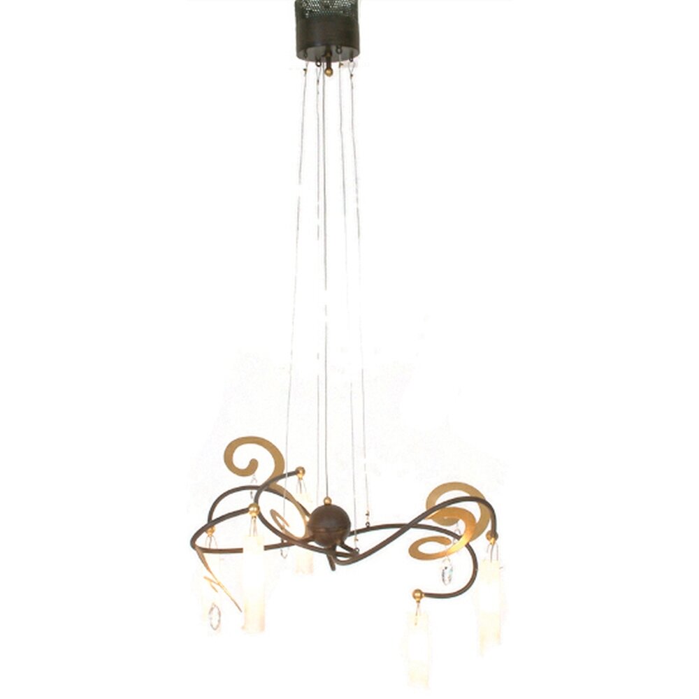 Holländer CASINO Hanger Bruin, Goud, Zwart, 5-lichts