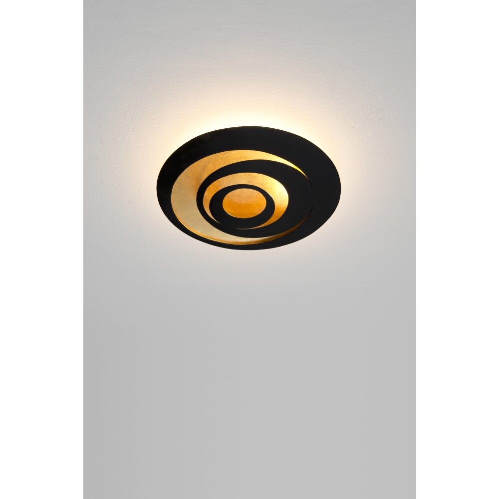 Holländer SPIRALE Plafondlamp LED Bruin, Goud, Zwart, 1-licht main product photo
