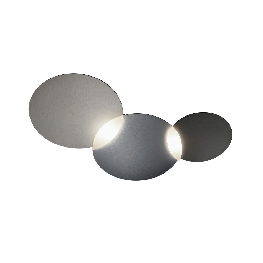 Grossmann CIRC Plafondlamp LED Grijs, Zilver, 1-licht main product photo