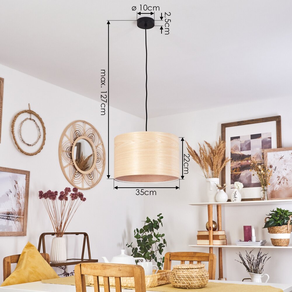 Fleuriot Hanglamp Natuurlijke kleuren, 1-licht