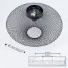 Moholm Plafondlamp Zwart, 1-licht