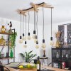 Treherne Hanglamp Natuurlijke kleuren, Zwart, 9-lichts