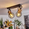 Bridgeport Plafondlamp Zwart, 2-lichts
