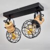 Bridgeport Plafondlamp Zwart, 2-lichts