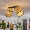 Jonas Plafondlamp Zwart, 2-lichts