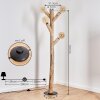 Pozos Staande lamp Natuurlijke kleuren, Zwart, 4-lichts
